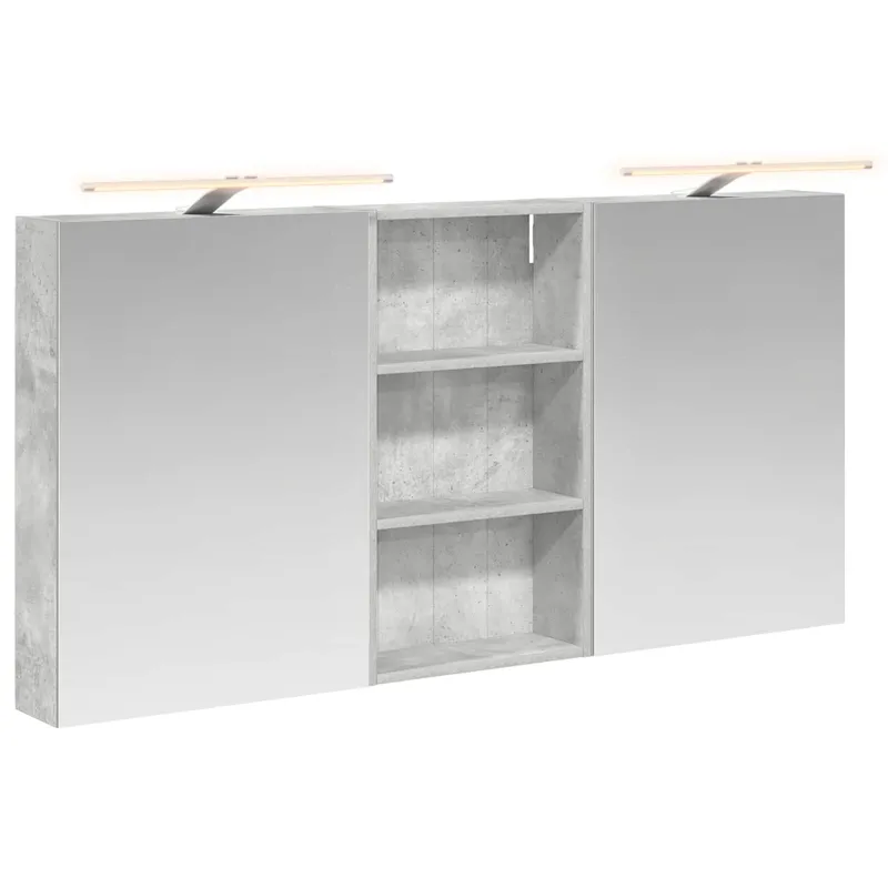 Vonios spintos komplektas su lentyna 3 pcs 140 x 14,5 x 70 cm