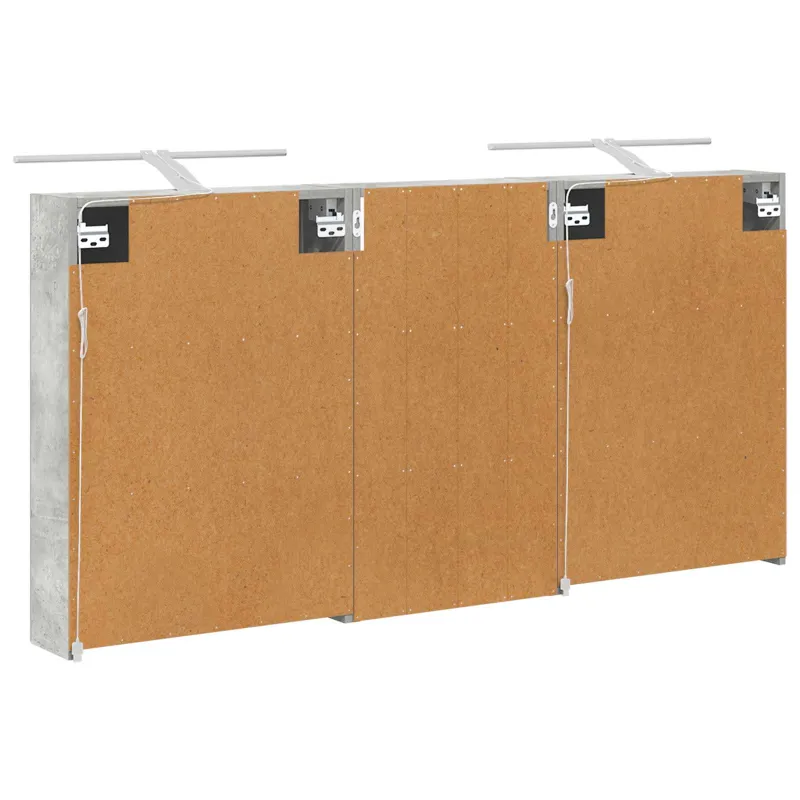Vonios spintos komplektas su lentyna 3 pcs 140 x 14,5 x 70 cm