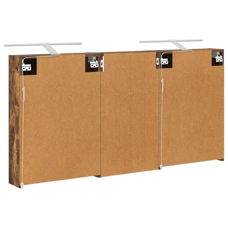 Vonios spintos komplektas su lentyna 3 pcs 140 x 14,5 x 70 cm