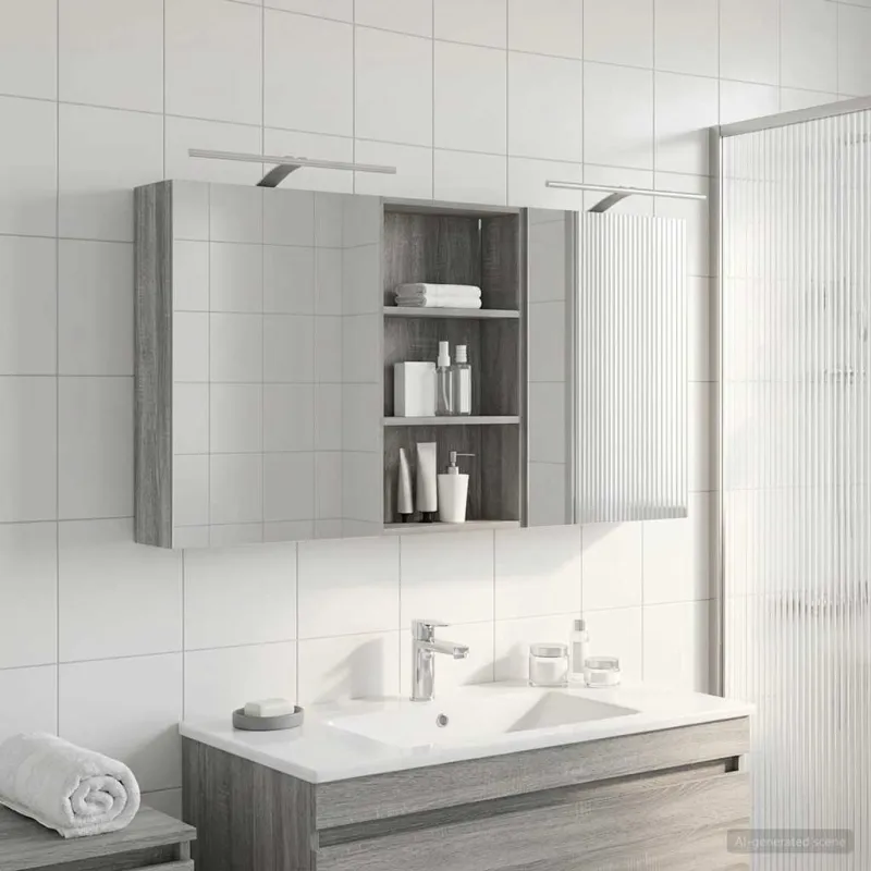Vonios spintos komplektas 3 pcs 140 x 14,5 x 70 cm