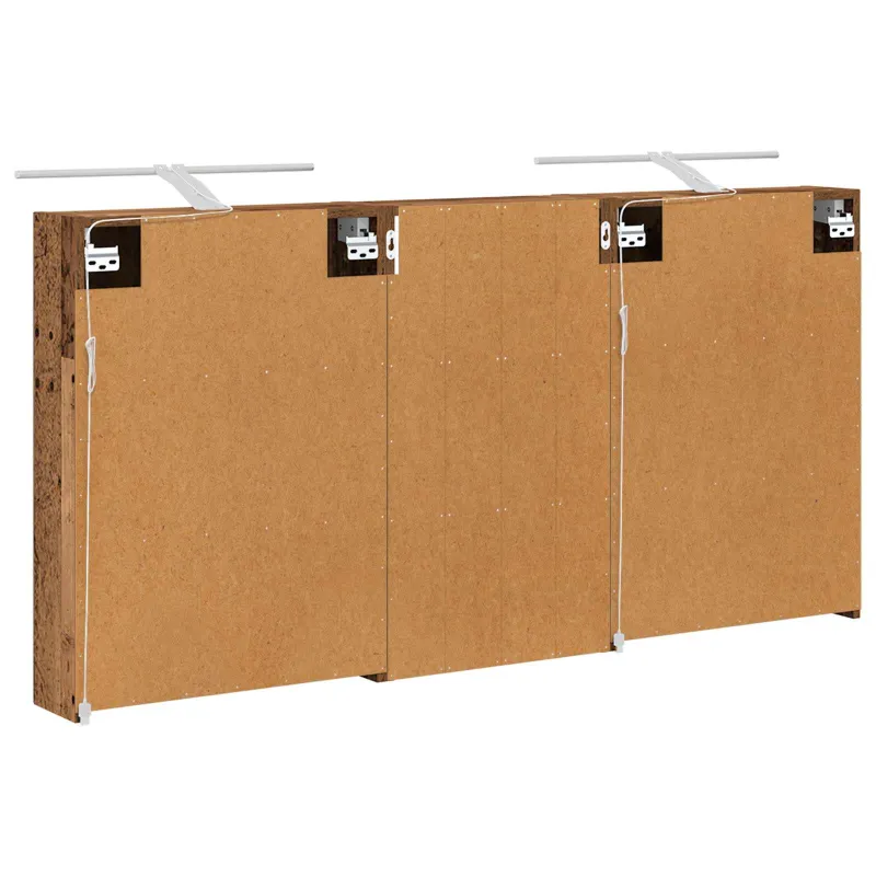 Vonios spintos komplektas su lentyna 3 pcs 140 x 14,5 x 70 cm