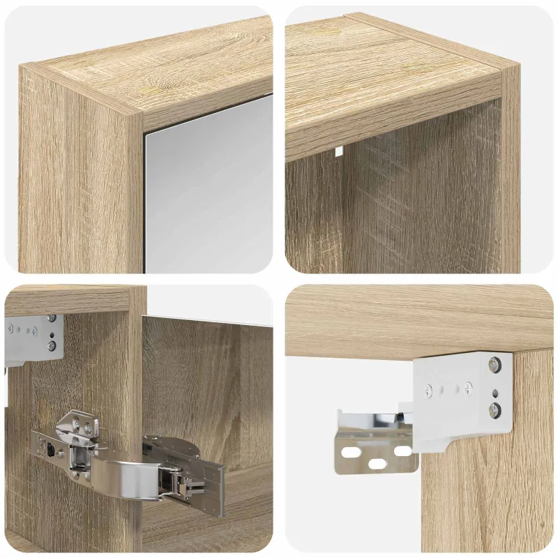 Vonios spintos komplektas 3 pcs 106 x 16 x 62,5 cm