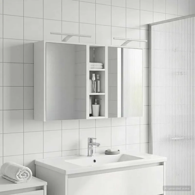 Vonios spintos komplektas 3 pcs 106 x 16 x 62,5 cm