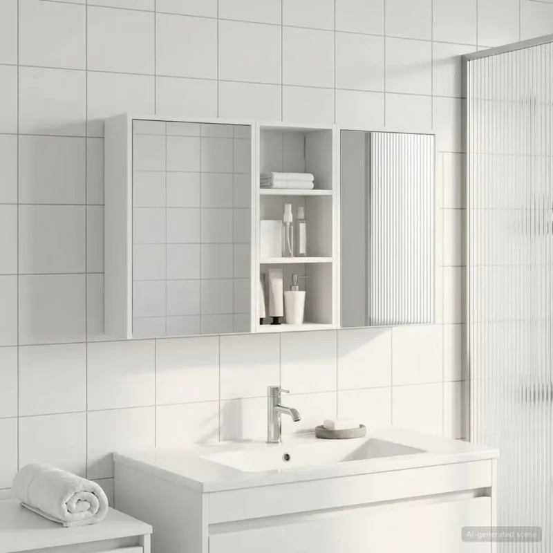 Vonios spintos komplektas 3 pcs 116 x 16 x 62,5 cm