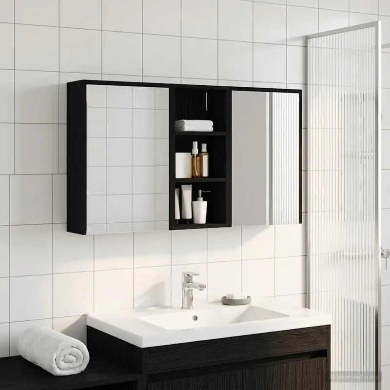 Vonios spintos komplektas 3 pcs 116 x 16 x 62,5 cm