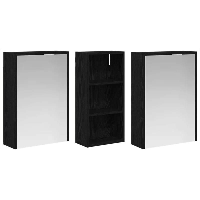 Vonios spintos komplektas 3 pcs 116 x 16 x 62,5 cm