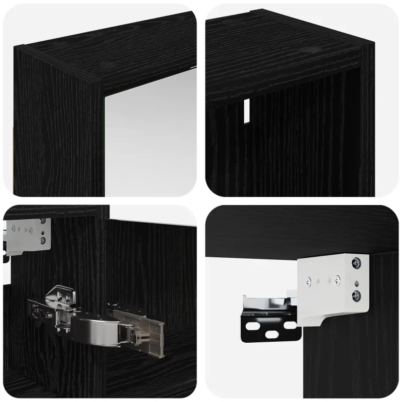 Vonios spintos komplektas 3 pcs 116 x 16 x 62,5 cm