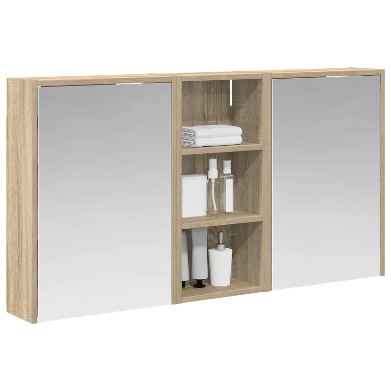 Vonios spintos komplektas 3 pcs 116 x 16 x 62,5 cm