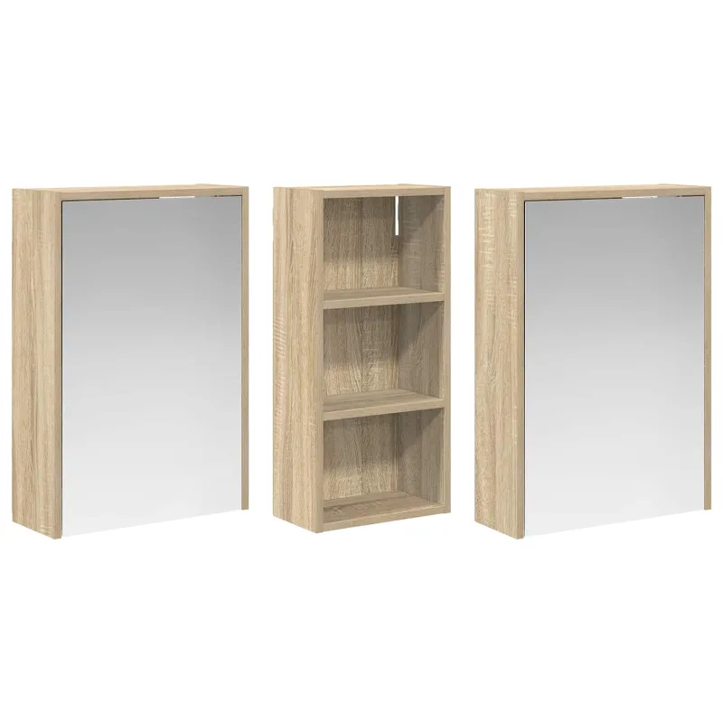 Vonios spintos komplektas 3 pcs 116 x 16 x 62,5 cm