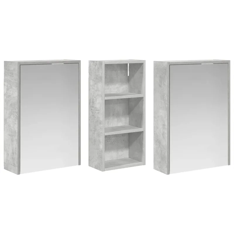 Vonios spintos komplektas 3 pcs 116 x 16 x 62,5 cm