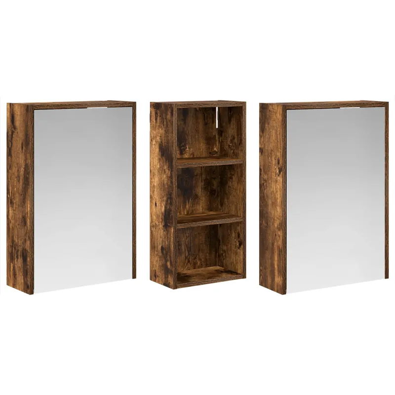 Vonios spintos komplektas 3 pcs 116 x 16 x 62,5 cm