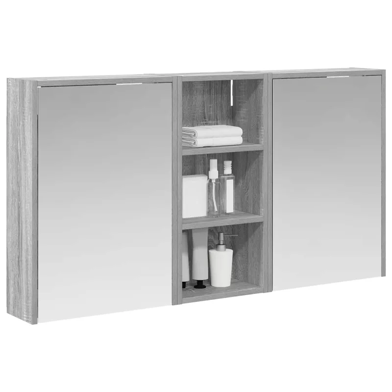 Vonios spintos komplektas 3 pcs 116 x 16 x 62,5 cm