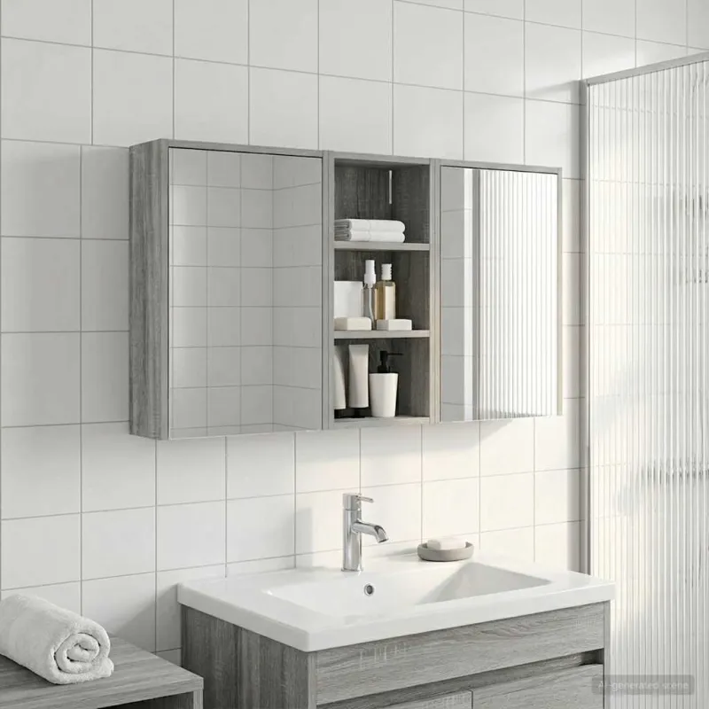 Vonios spintos komplektas 3 pcs 116 x 16 x 62,5 cm
