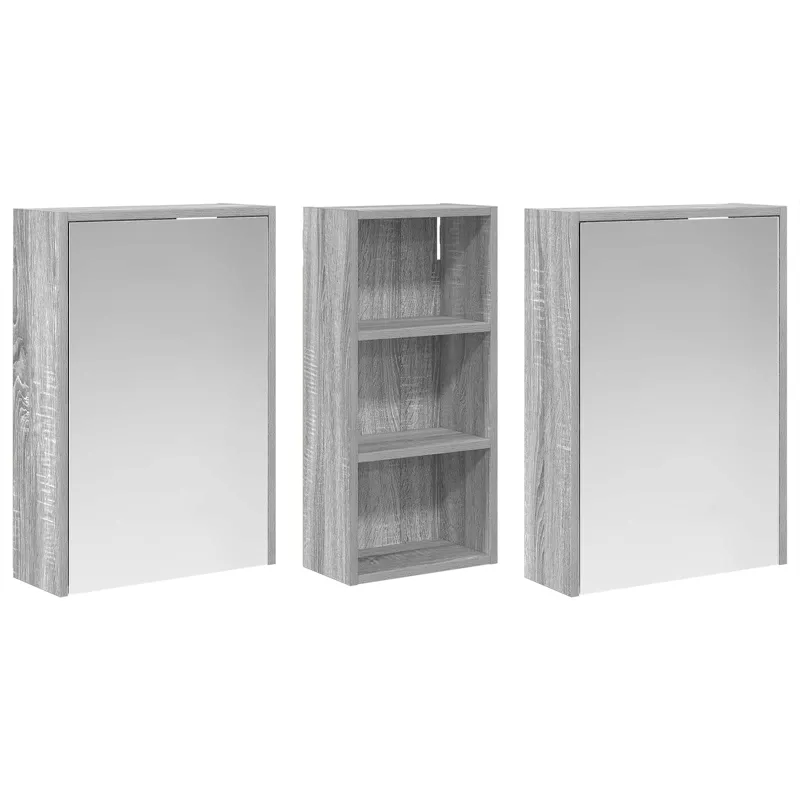 Vonios spintos komplektas 3 pcs 116 x 16 x 62,5 cm