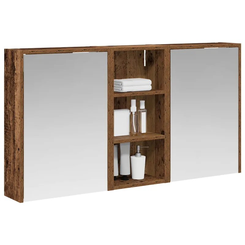 Vonios spintos komplektas 3 pcs 116 x 16 x 62,5 cm