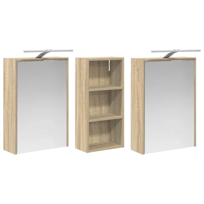 Vonios spintos komplektas 3 pcs 116 x 16 x 62,5 cm