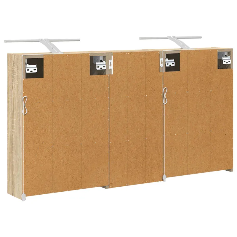 Vonios spintos komplektas 3 pcs 116 x 16 x 62,5 cm