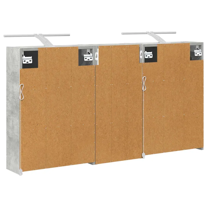 Vonios spintos komplektas 3 pcs 116 x 16 x 62,5 cm
