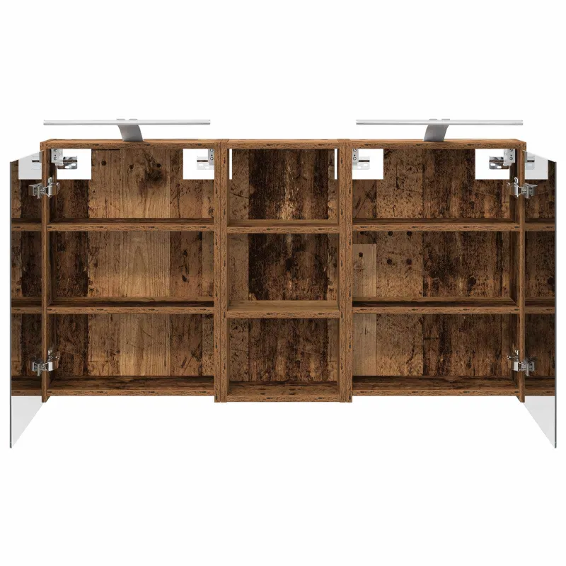Vonios spintos komplektas 3 pcs 116 x 16 x 62,5 cm