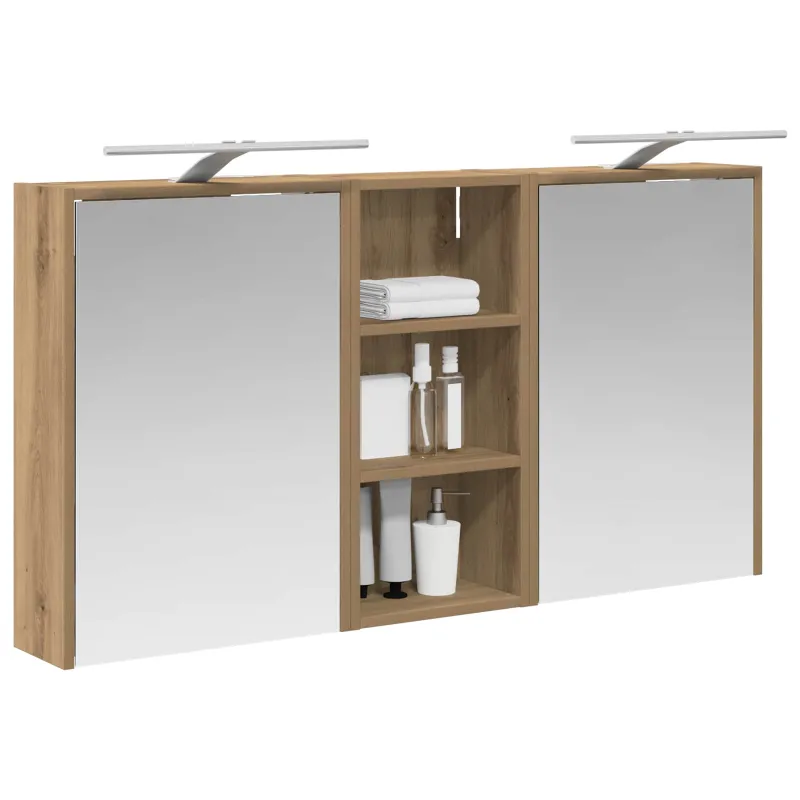Vonios spintos komplektas 3 pcs 116 x 16 x 62,5 cm