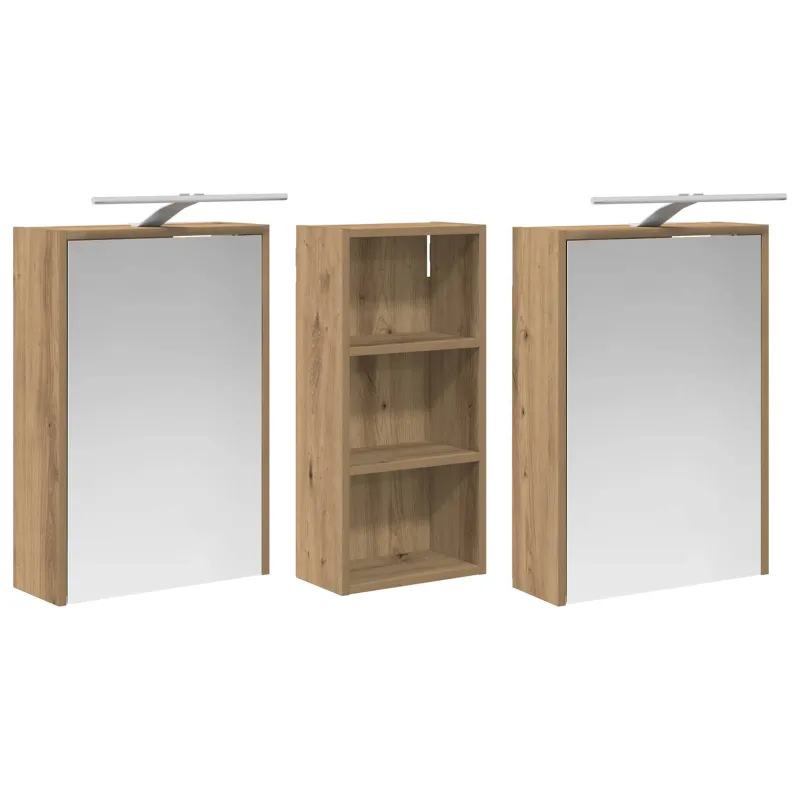 Vonios spintos komplektas 3 pcs 116 x 16 x 62,5 cm