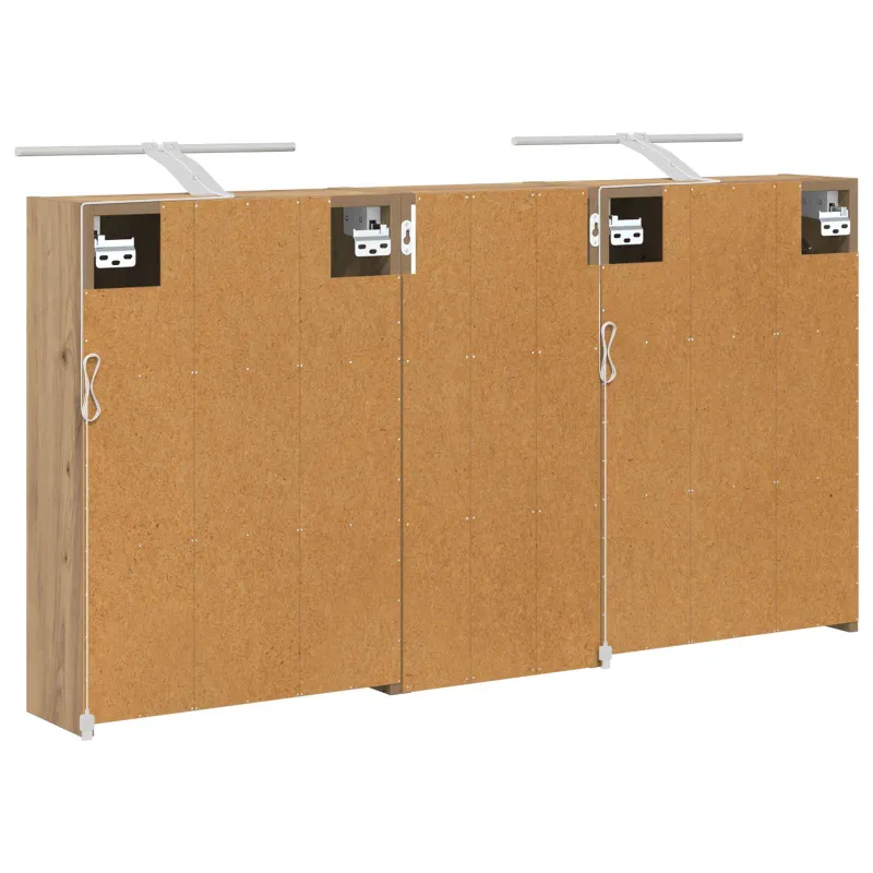 Vonios spintos komplektas 3 pcs 116 x 16 x 62,5 cm