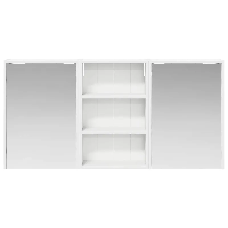 Vonios spintos komplektas su lentyna 3 pcs 126 x 16 x 62.5 cm