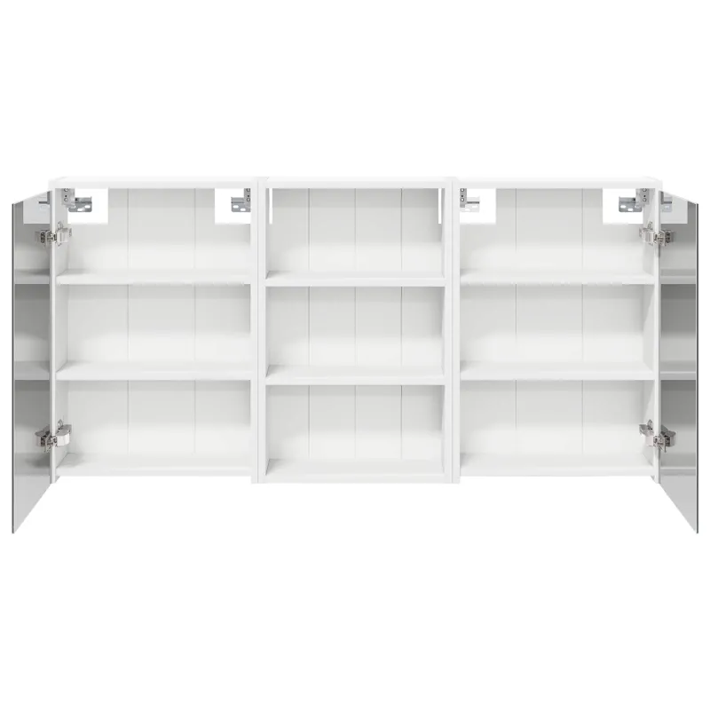 Vonios spintos komplektas su lentyna 3 pcs 126 x 16 x 62.5 cm
