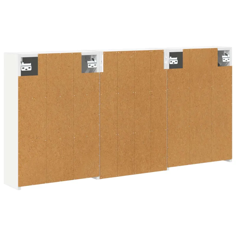 Vonios spintos komplektas su lentyna 3 pcs 126 x 16 x 62.5 cm