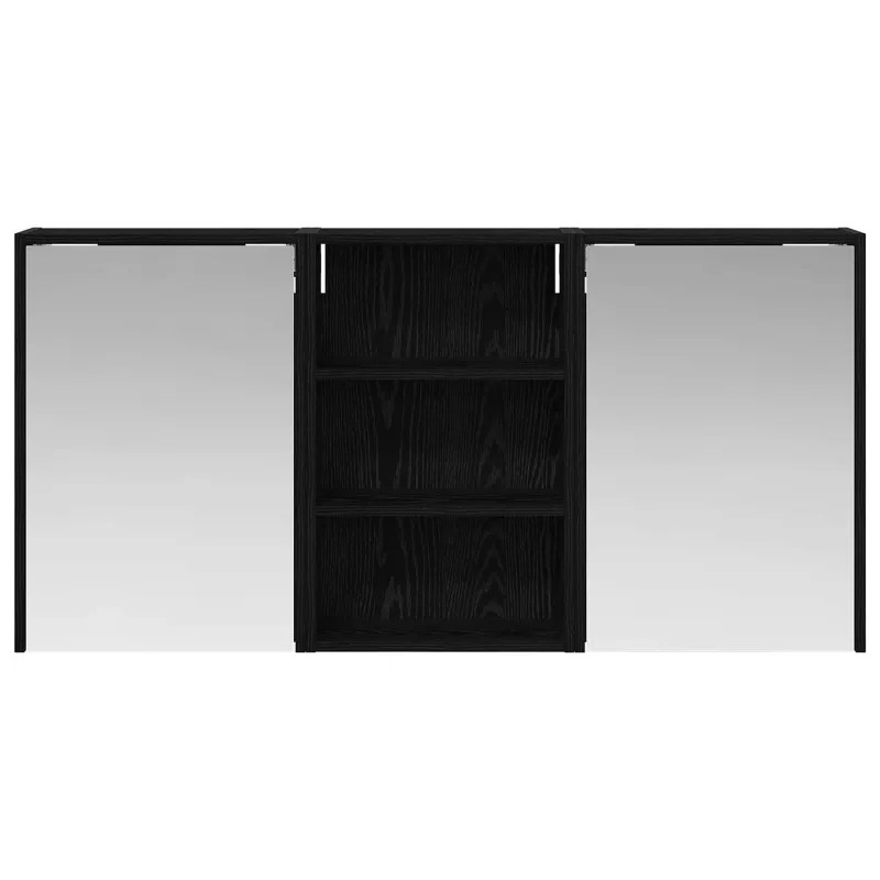 Vonios spintos komplektas su lentyna 3 pcs 126 x 16 x 62.5 cm