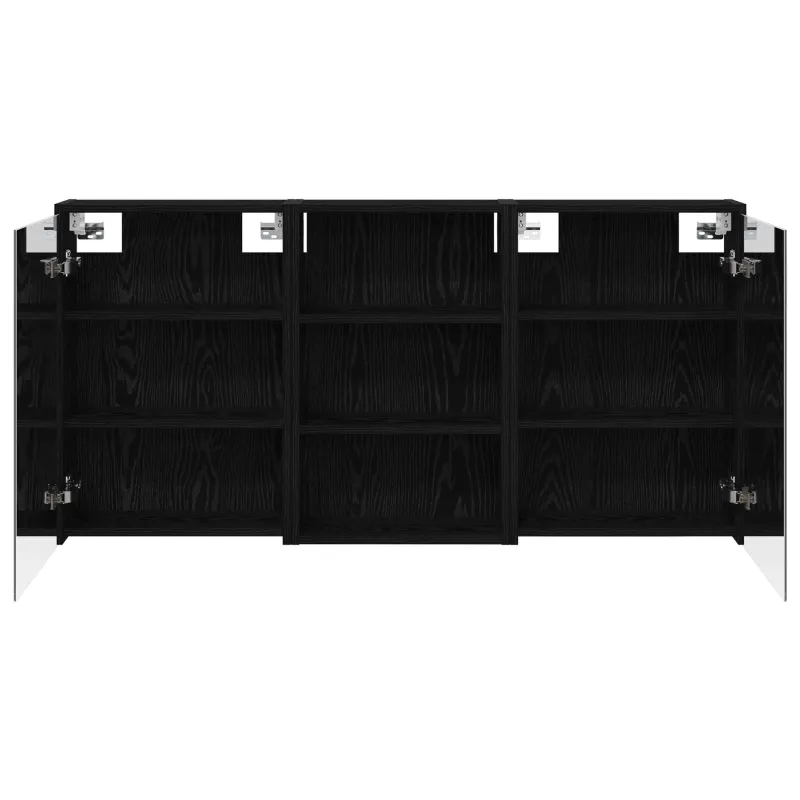 Vonios spintos komplektas su lentyna 3 pcs 126 x 16 x 62.5 cm