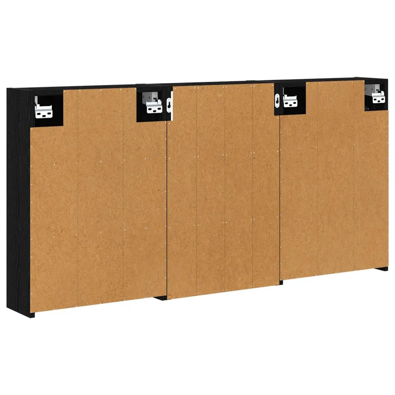 Vonios spintos komplektas su lentyna 3 pcs 126 x 16 x 62.5 cm