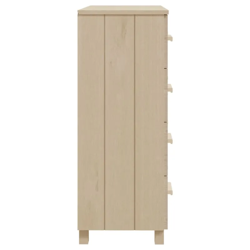 Šoninė spintelė HAMAR, medaus ruda, 79x40x103,5cm, pušis