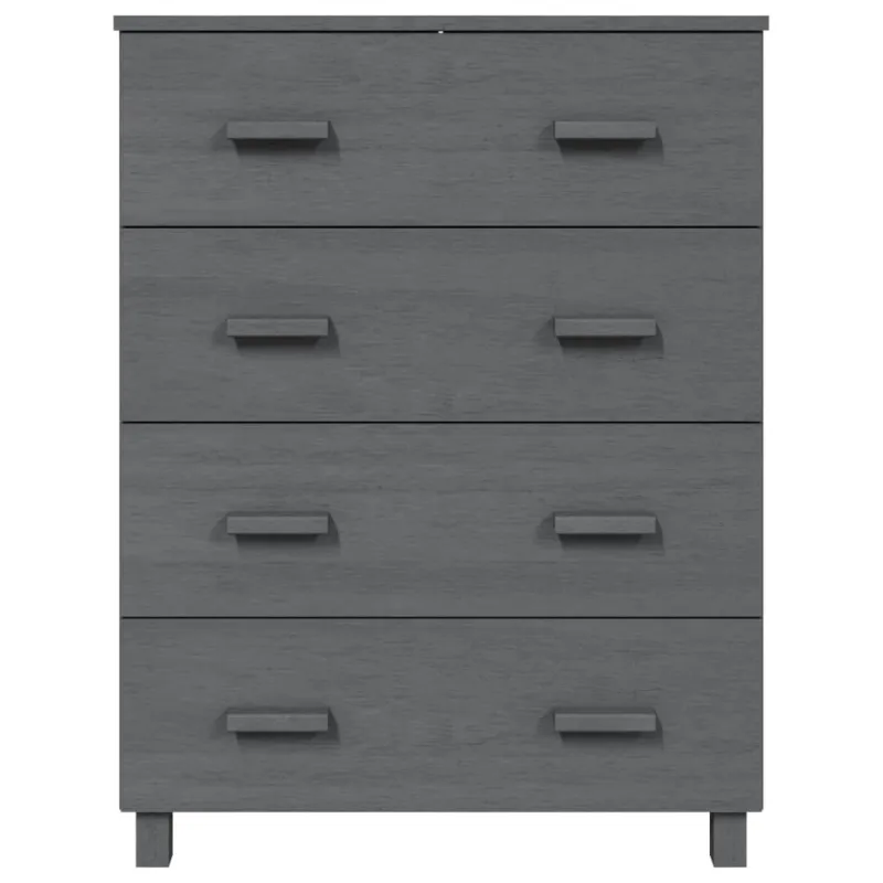 Šoninė spintelė HAMAR, tamsiai pilka, 79x40x103,5cm, pušis
