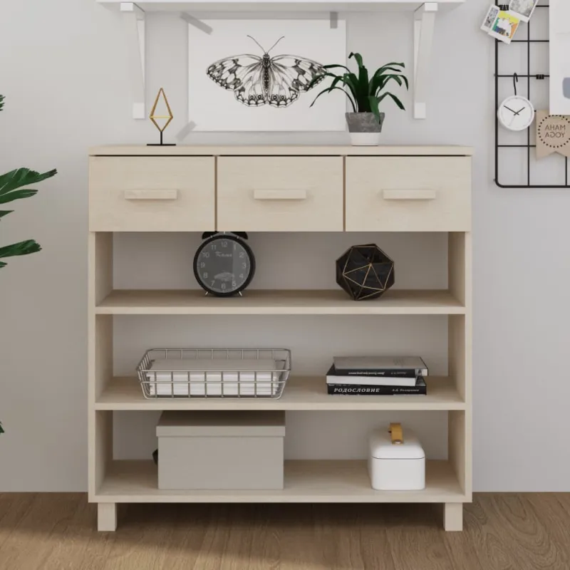 Konsolinis staliukas HAMAR, medaus rudas, 90x35x90cm, pušis