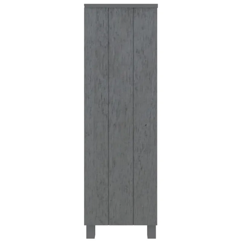 Knygų spintelė HAMAR, tamsiai pilka, 85x35x112cm, pušis