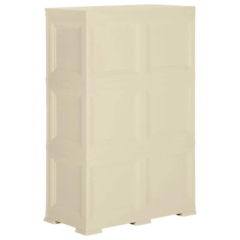 Plastikinė spintelė, angoros, 79x43x125cm, medienos dizaino
