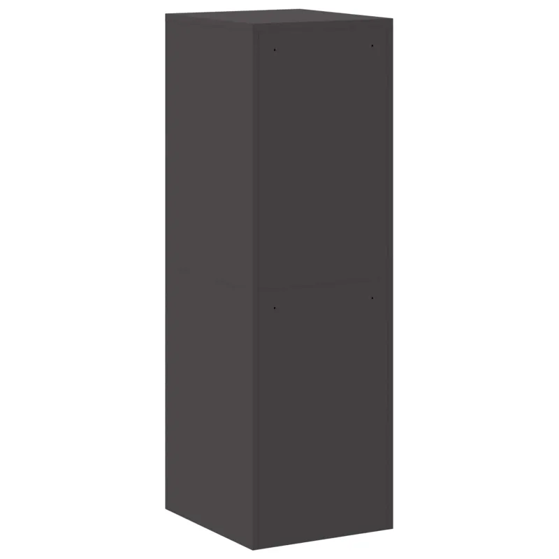 Bylų spinta su stalčių su lentyna 2 pcs Juoda 44 x 50 x 139 cm