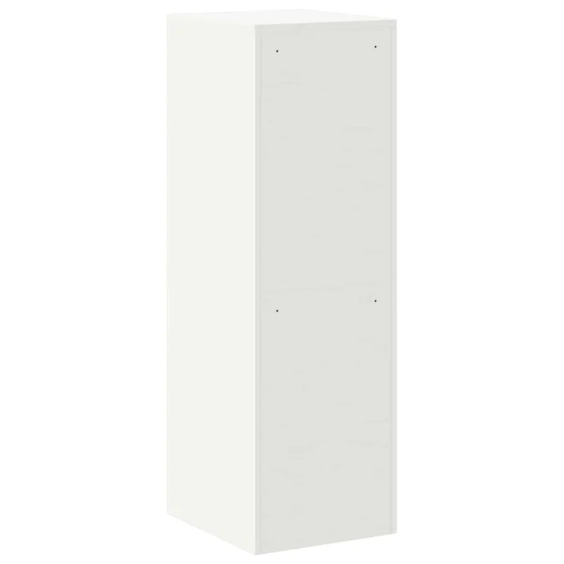 Bylų spinta su stalčių su lentyna 2 pcs Balta 44 x 50 x 139 cm