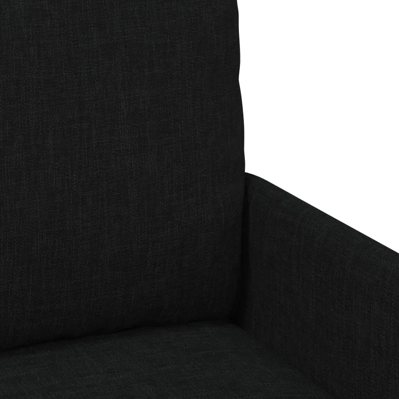 Sofų komplektai su pagalve 3 pcs Juoda 115 x 56 x 80 cm fanera