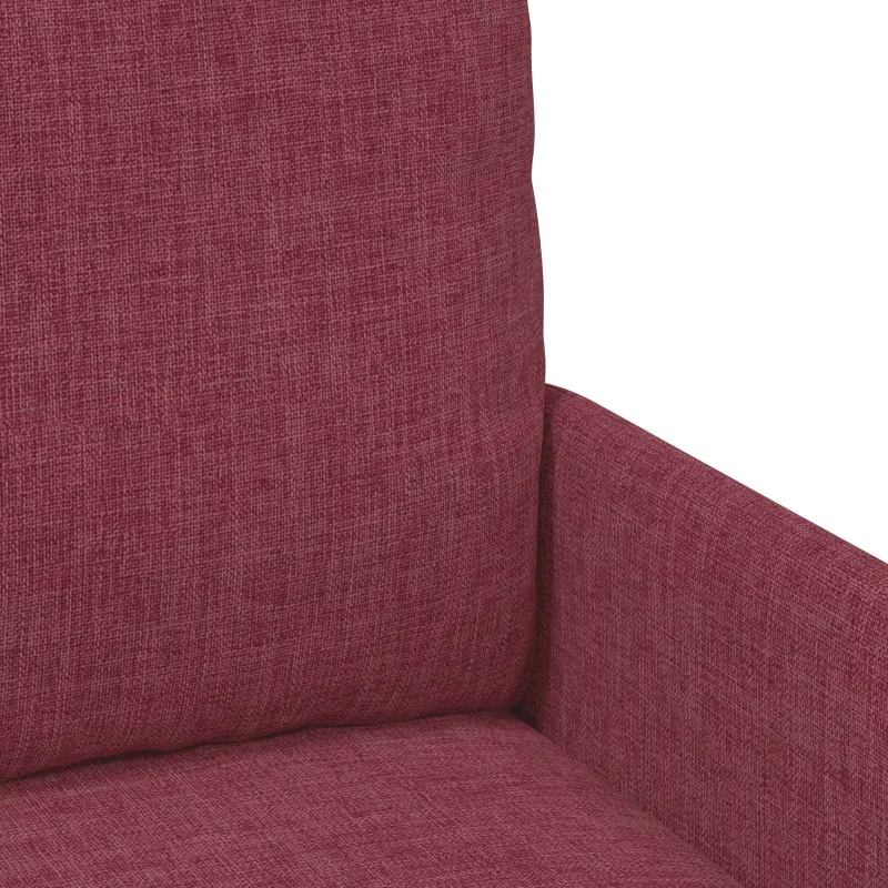 Sofų komplektai 3 pcs Vyno raudona 115 x 56 x 80 cm fanera