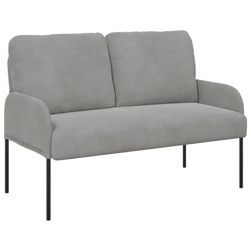 Sofų komplektai 3 pcs Šviesiai pilka 115 x 56 x 80 cm fanera