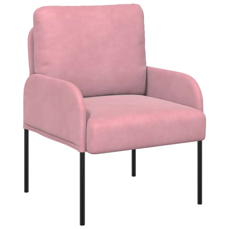 Sofų komplektai su pagalve 3 pcs Rožinė 115 x 56 x 80 cm fanera
