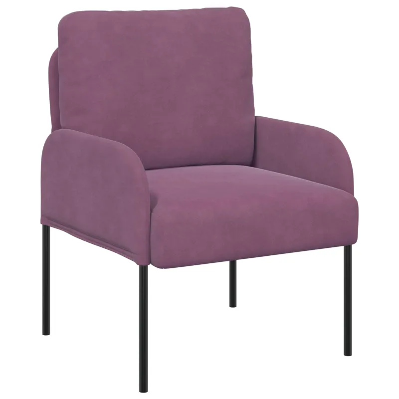 Sofų komplektai 3 pcs Violetinė 115 x 56 x 80 cm fanera