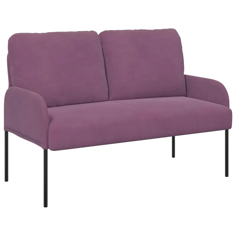Sofų komplektai 3 pcs Violetinė 115 x 56 x 80 cm fanera