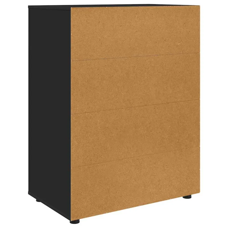 Saugojimo spintos Juoda 80 x 48 x 105 cm Apdirbta mediena