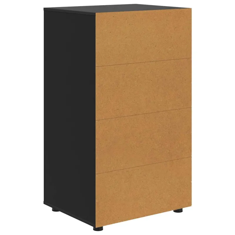 Saugojimo spintos Juoda 60 x 48 x 105 cm Apdirbta mediena