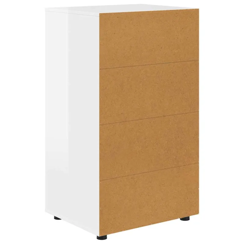 Saugojimo spintos Aukštai blizganti balta 60 x 48 x 105 cm