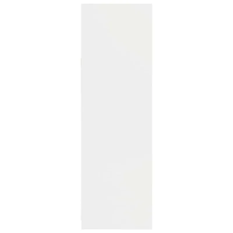 Spinta su stalčių Baltas 79,5 x 49 x 156 cm Dirbtinė mediena