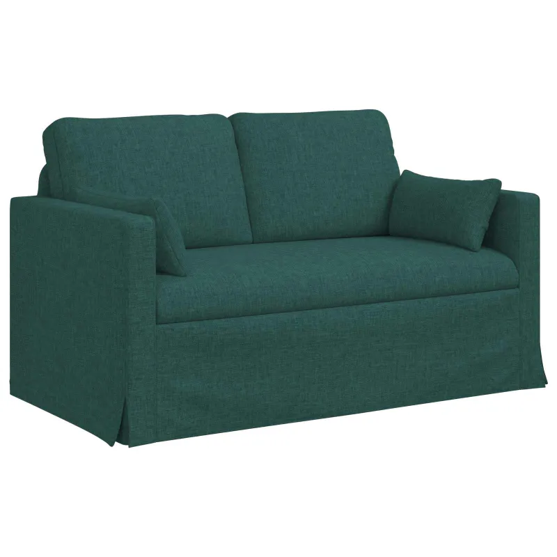 Sofos komplektas 2 pcs Tamsiai žalia 139 x 78 x 80 cm audinys